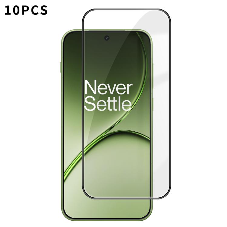 

For OnePlus 15T 10pcs Kalebol High-Aluminum Screen-Printed Full-Coverage Anti-Fingerprint Black-Bordered HD Tempered Glass Film