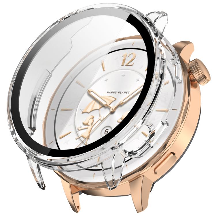 

For OnePlus Watch 4 Tempered Film Integrated PC Watch Protective Case(Transparent)