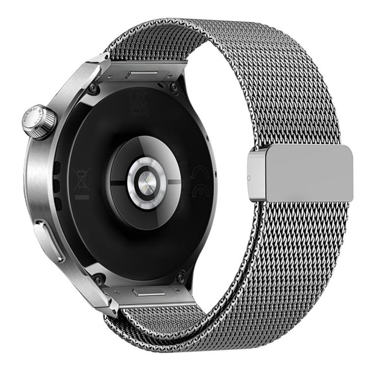 

For Huawei Watch 4 Pro Press Button Seamless Interface Milan Magnetic Buckle Titanium Alloy Watch Band(Titanium)