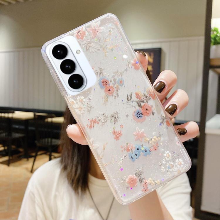 For Samsung Galaxy S26+ 5G Fresh Small Floral Epoxy TPU Phone Case(D01 Beautiful Bouquet)