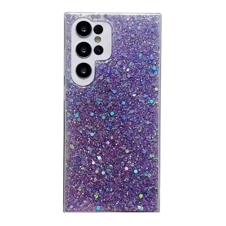 

For Samsung Galaxy S26 Ultra 5G Glitter Sequins Epoxy TPU Phone Case(Purple)
