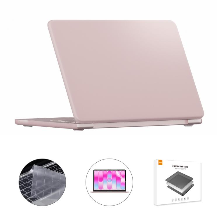 

For MacBook Neo 13 inch 2026 (A3404) 256G ENKAY EU Version 3 in 1 Matte Protective Case with TPU Keyboard Film & PET Screen Protector(Pink)