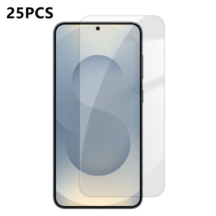 For Galaxy S25+ 5G 25pcs High-Aluminum Semi-Screen Anti-Fingerprint HD Tempered Glass Film
