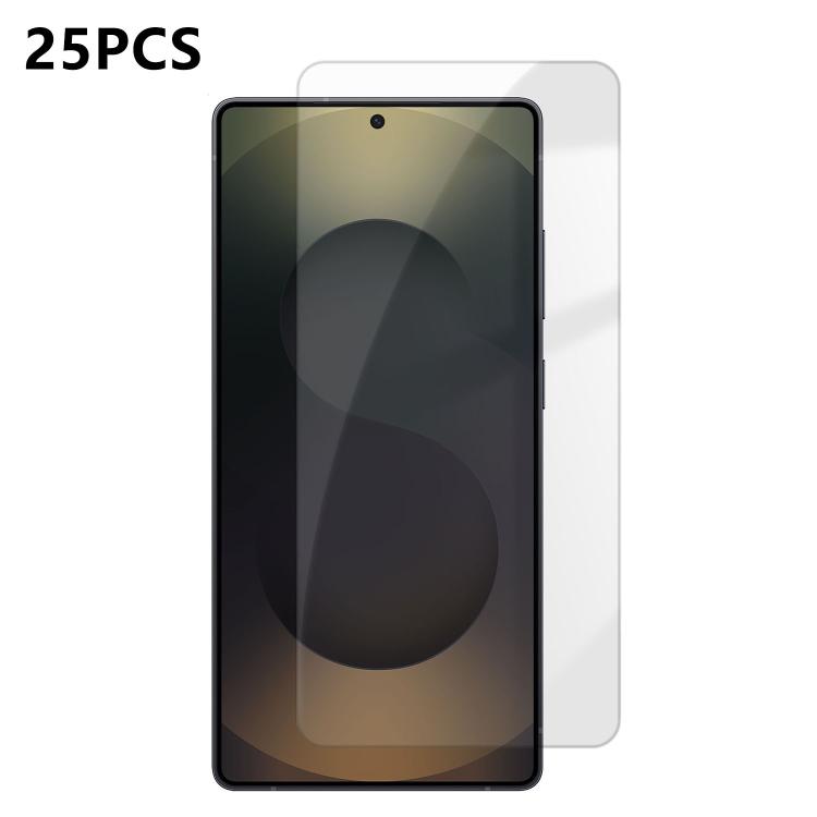 For Galaxy S25 Ultra 5G 25pcs High-Aluminum Semi-Screen Anti-Fingerprint HD Tempered Glass Film