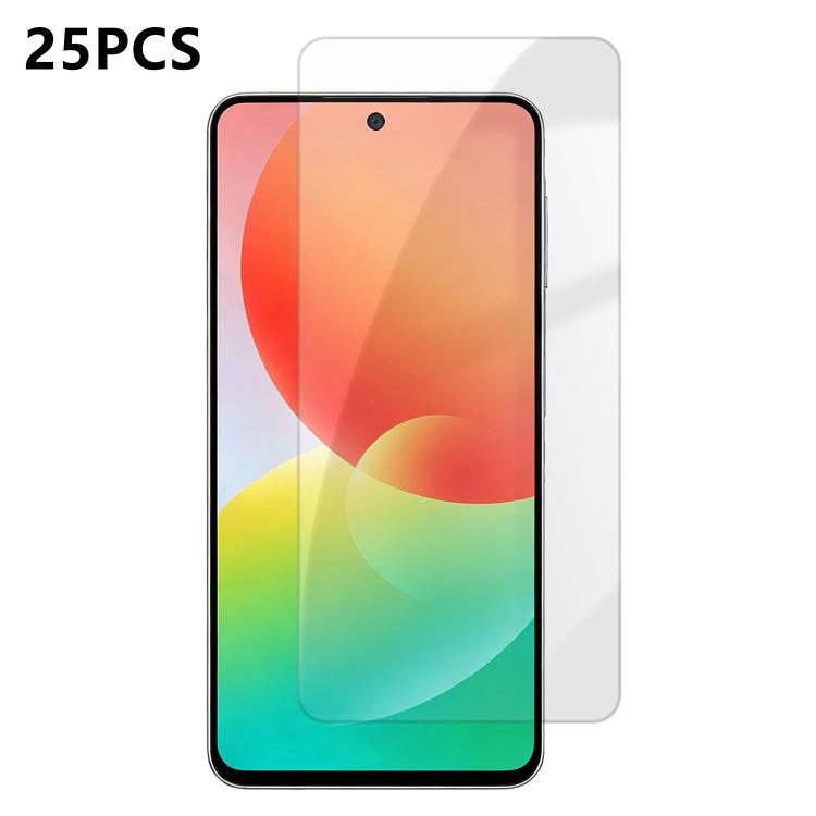 For Galaxy M47 5G 25pcs High-Aluminum Semi-Screen Anti-Fingerprint HD Tempered Glass Film
