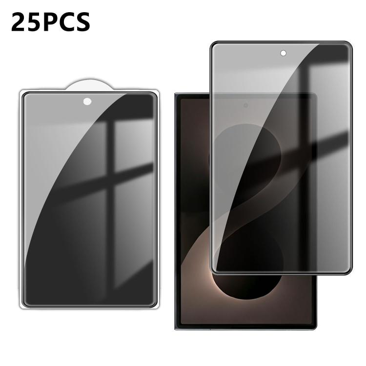 

For Galaxy Z Fold8 5G Outer Screen 25pcs High-Aluminum Full-Coverage Anti-Fingerprint Screen-Printed Privacy Tempered Glass Film