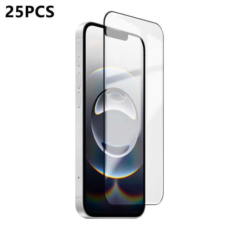 

For iPhone 17e / 16e 25pcs Ultra-thin Ultrasonic HD Screen-Printed High-Alumina Full Glue Tempered Glass Film