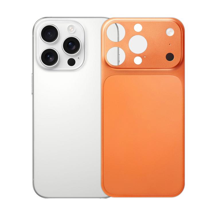 

For iPhone 16 Pro Instantly Transform Into 17 Pro Series Ultra-Thin Frosted PET Back Cover(Orange)