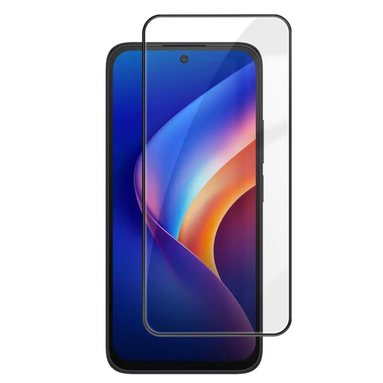

For TCL K70 5G Kalebol High-Aluminum Screen-Printed Full-Coverage Anti-Fingerprint Black-Bordered HD Tempered Glass Film