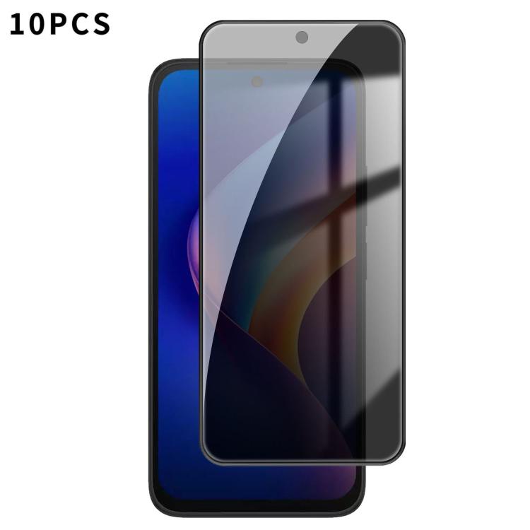

For TCL K70 5G 10pcs Kalebol High-Aluminum Screen-Printed Full-Coverage Black-Border Privacy Tempered Glass Film