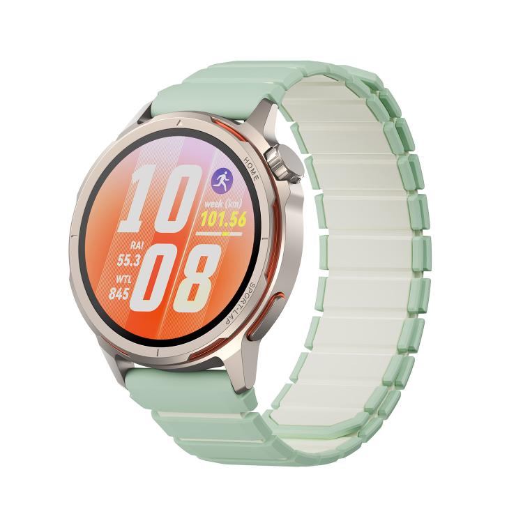 

For Huawei Watch GT Runner 2 Two Color Magnetic Silicone Watch Band(Cloud Blue)