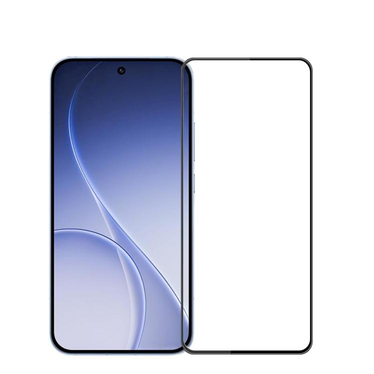 

For OPPO Reno15 MOFI 9H 3D Explosion-proof Curved Screen Tempered Glass Film(Black)