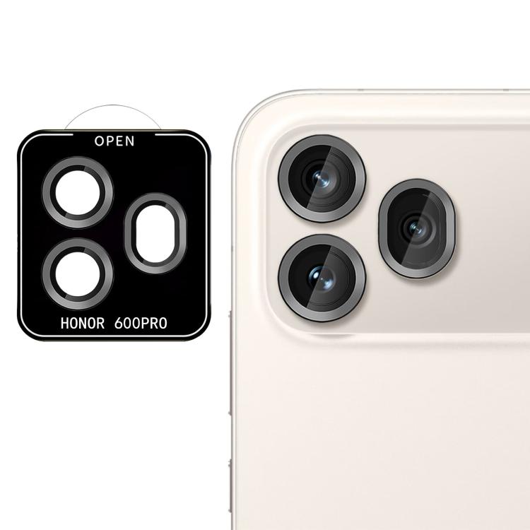 

For Honor 600 Pro Global Kalebol No Flicker Ultra-Thin Individual Camera Lens Tempered Glass Film(Black)