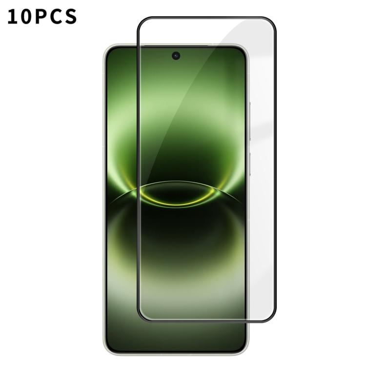 

For vivo X300 Ultra 10pcs Kalebol High-Aluminum Screen-Printed Full-Coverage Anti-Fingerprint Black-Bordered HD Tempered Glass Film
