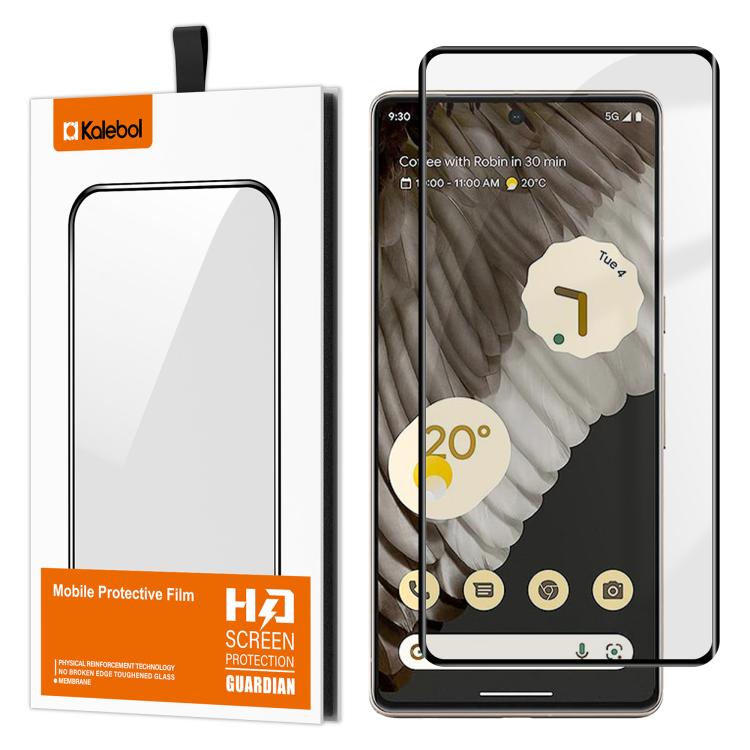 

For Google Pixel 7 Pro Kalebol Curved Full Glue High-Aluminum Full-Coverage Anti-Fingerprint Screen-Printed HD Tempered Glass Film