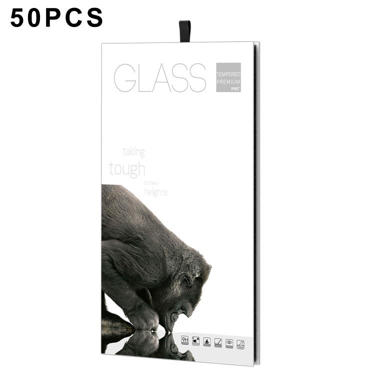 

50pcs Premium Double-Sided Copper-Coated Paper Folding Hard Package Box with Hanging Hook for Tablet Screen Protector(243 x 166 x 10mm)