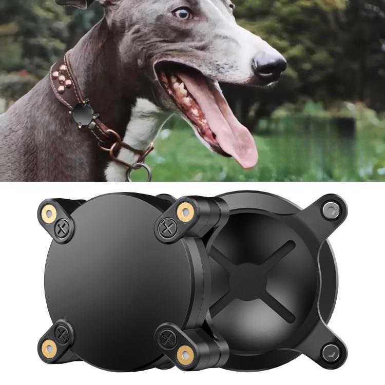 

For AirTag 2nd Gen / AirTag 1st Gen Pet Cat and Dog IP68 Waterproof Protective Cover(Black)
