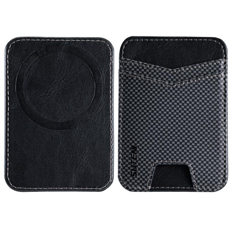

Suteni S8 Grid Ultra-Thin Magnetic Card Holder(Black)