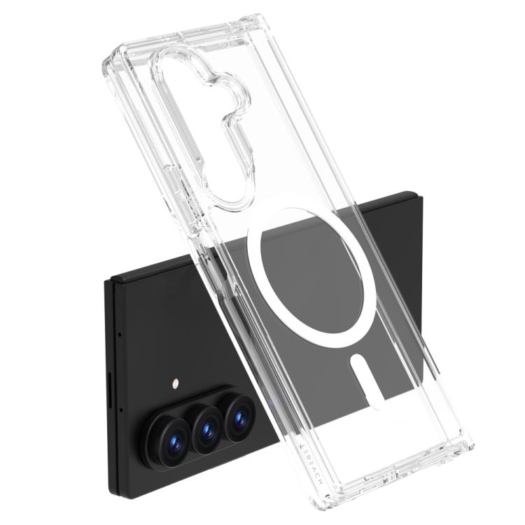 For Galaxy Z Fold8 Ultra 5G LeReach TOC Clear Series Dual-Composite Armor TPU + Acrylic Shockproof Magnetic Phone Case(Transparent)