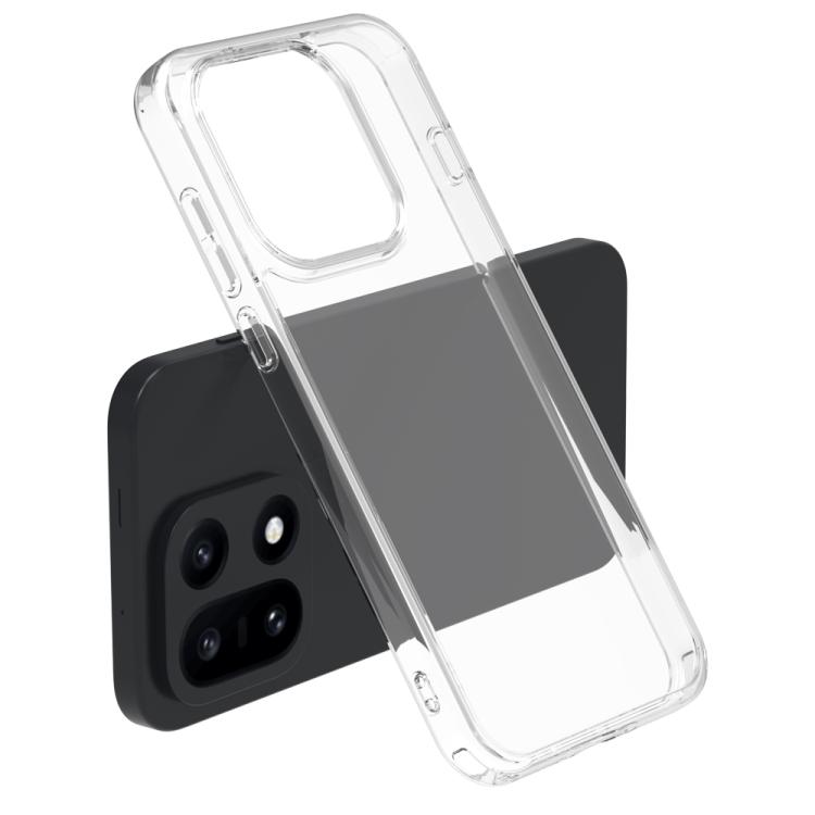 

For OnePlus 15 LeReach TOC Clear Series Composite Armor TPU Acrylic Hybrid Shockproof Phone Case(Transparent)