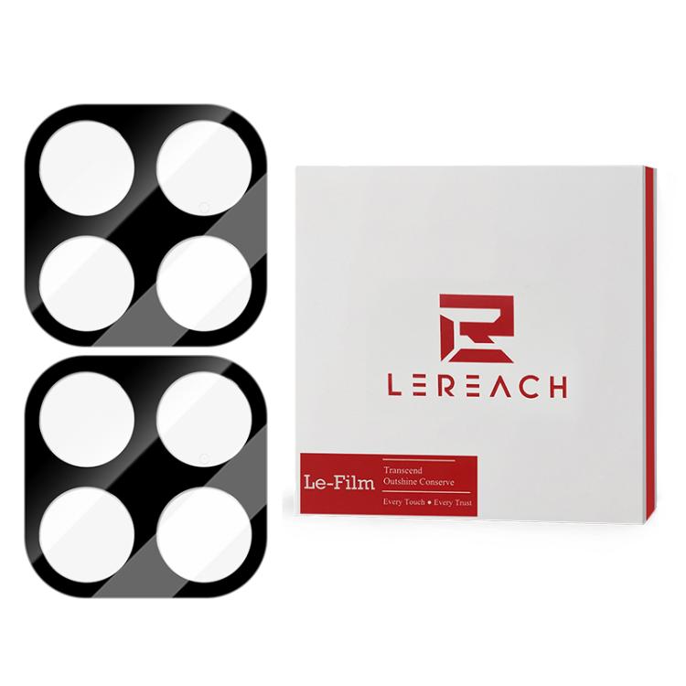 For Xiaomi 17T Pro 5G 2pcs/Set LeReach TF Series AirGlass Version HD Wear-Resistant Camera Lens Glass Film(Black)