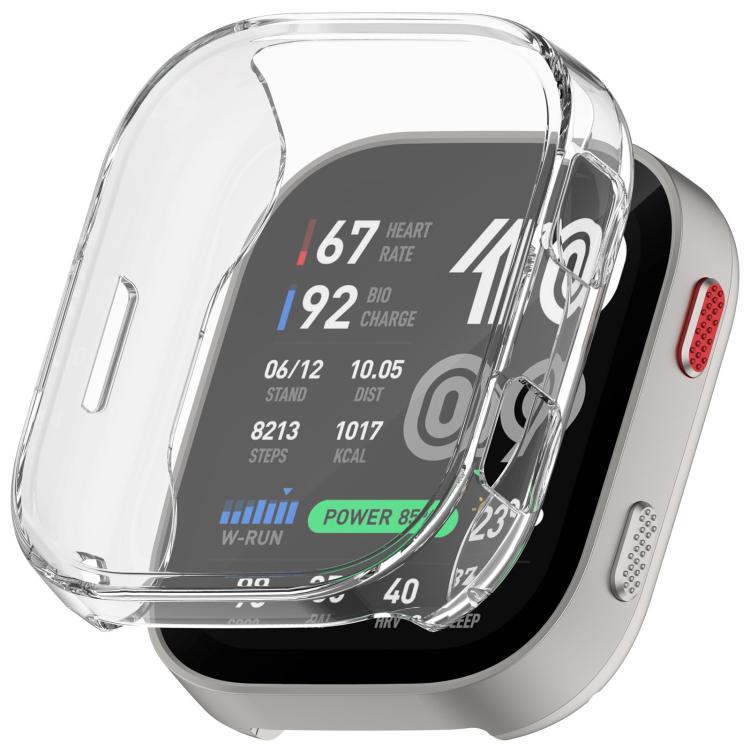 

For Amazfit Bip Max Electroplated TPU Full Coverage Watch Protective Case(Transparent)