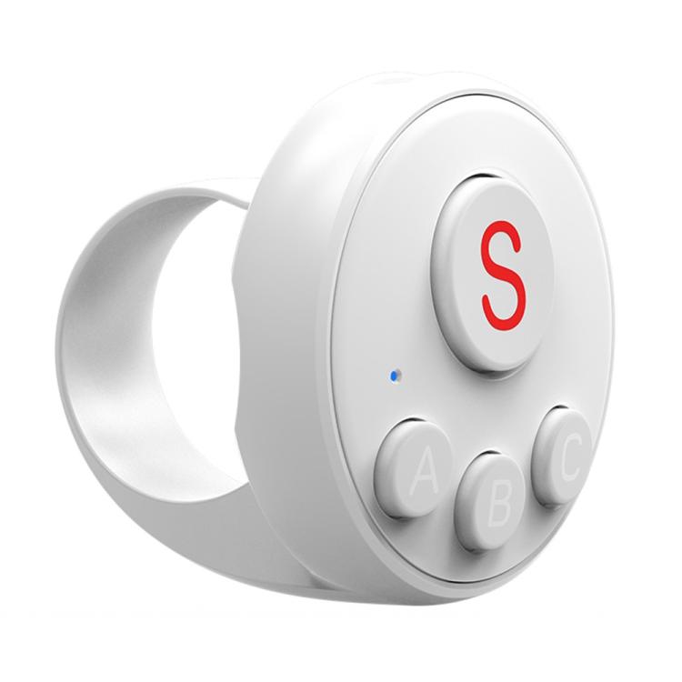 

D11 BT Remote Control Ring Wearable Action Camera Controller For DJI Action, GoPro, Insta360 Action Cameras(White)