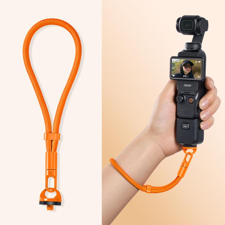 

For DJI Osmo Pocket 4 / 3 Anti-Loss Self-Locking Adjustable Camera Wrist Lanyard(Orange)