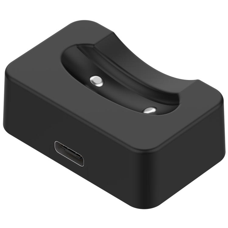 For Google Pixel Watch 4 41mm / 45mm Type-C Port Magnetic Charger Holder Without Charging Cable(Black)