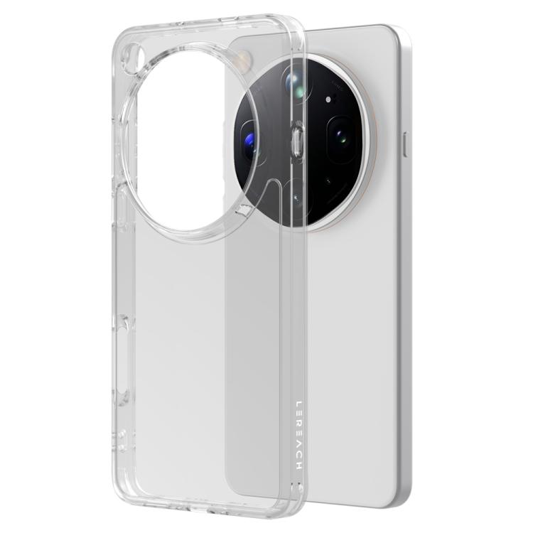 For OPPO Find X9 Ultra 5G LeReach TOC Clear Series Composite Armor TPU Acrylic Hybrid Shockproof Phone Case(Transparent)