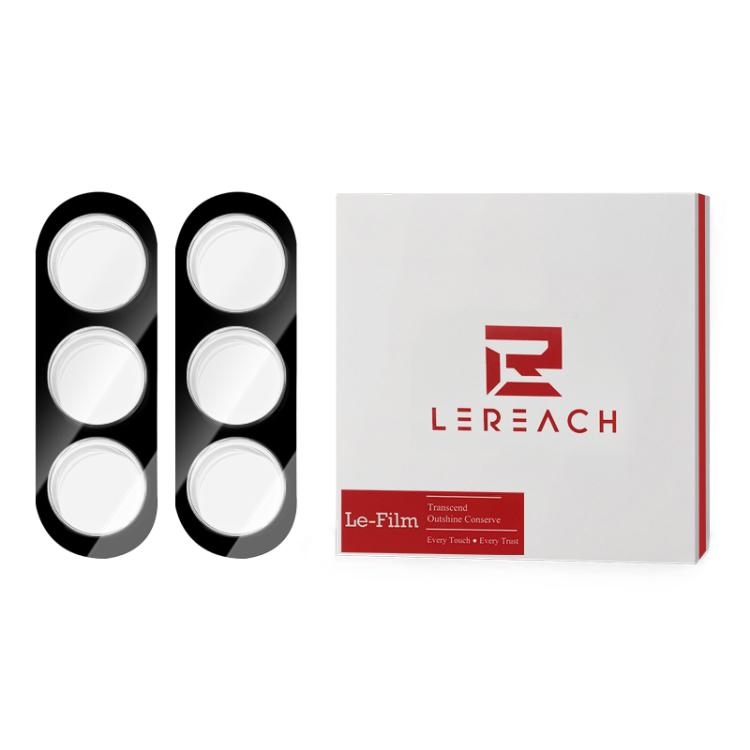 For Galaxy Z Fold8 Ultra 5G 2Pcs/Set LeReach TF Series 3D Full Coverage Version HD Wear-Resistant Camera Lens Glass Film(Black)