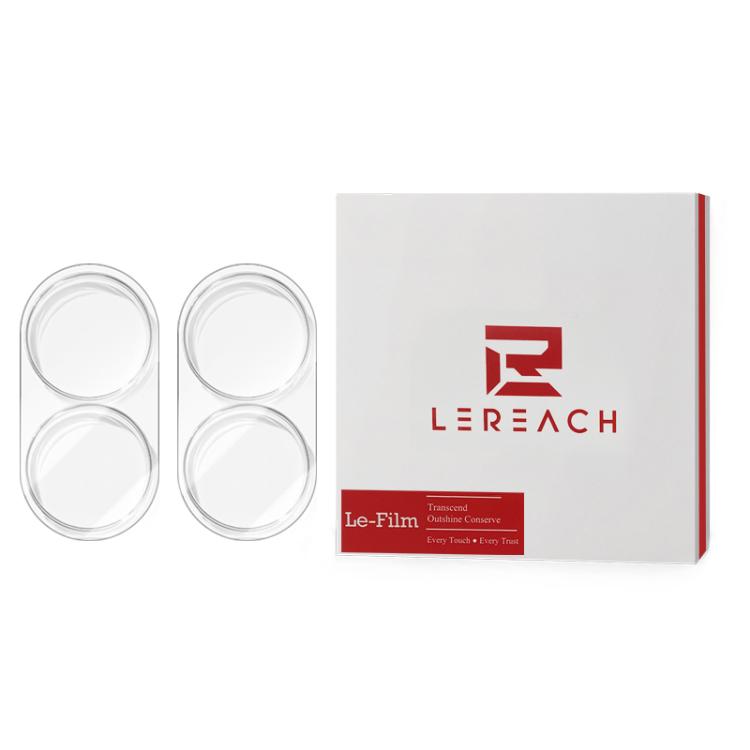 For Galaxy Z Flip8 5G 2Pcs/Set LeReach TF Series 3D Full Coverage Version HD Wear-Resistant Camera Lens Glass Film(Transparent)