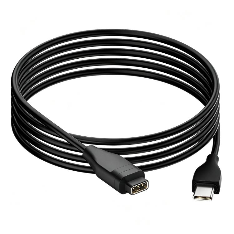For Coros Pace 3 / Apex 2 / Apex 2 Pro Type-C Port Smart Watch Charging Cable, Length: 1m(Black)