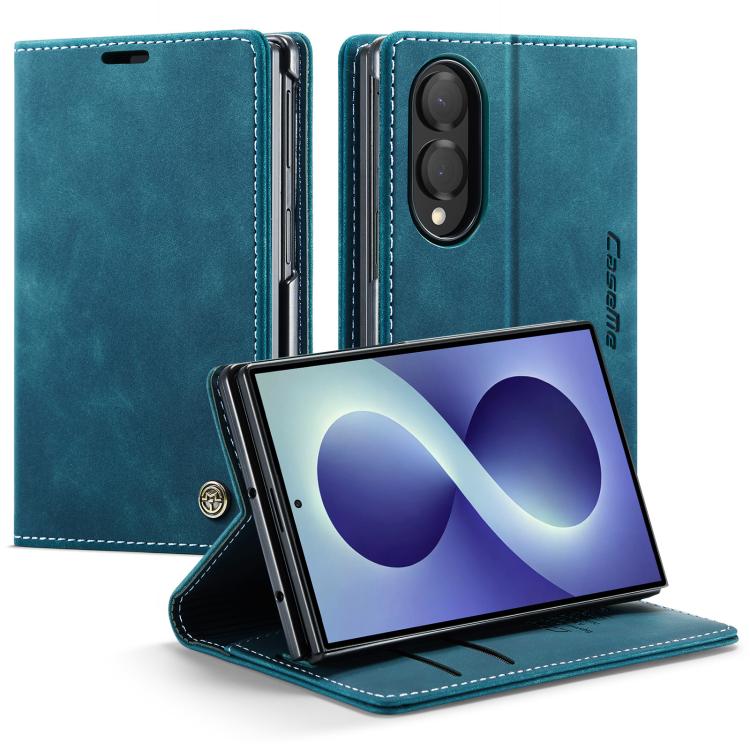 

For Galaxy Z Fold8 5G CaseMe 013 Multifunctional Horizontal Flip Leather Phone Case(Blue)
