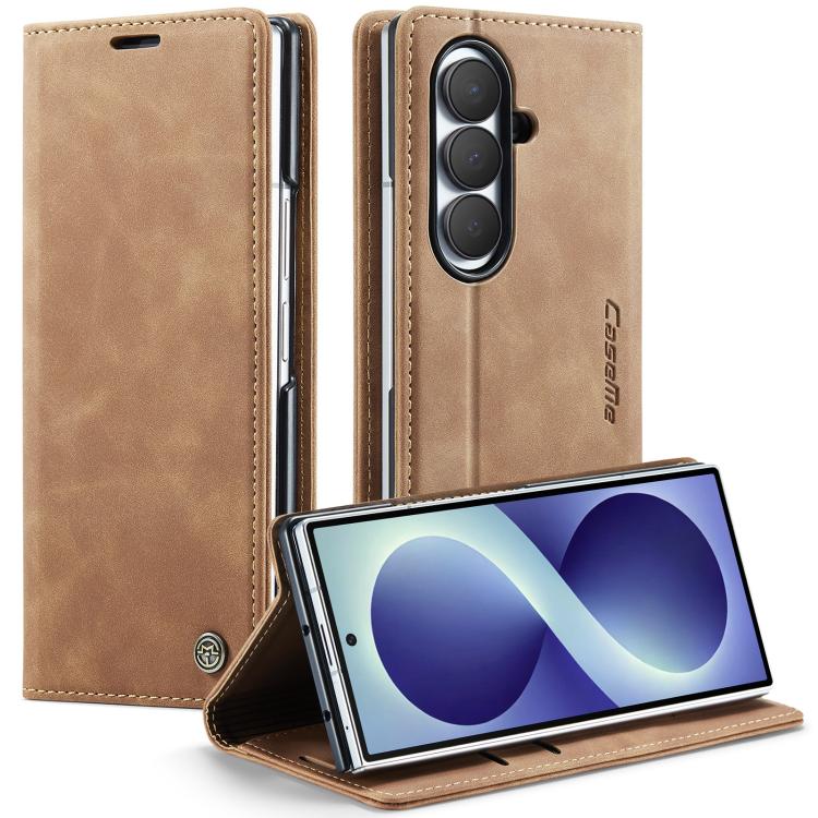 For Galaxy Z Fold8 Ultra 5G CaseMe 013 Multifunctional Horizontal Flip Leather Phone Case(Brown)