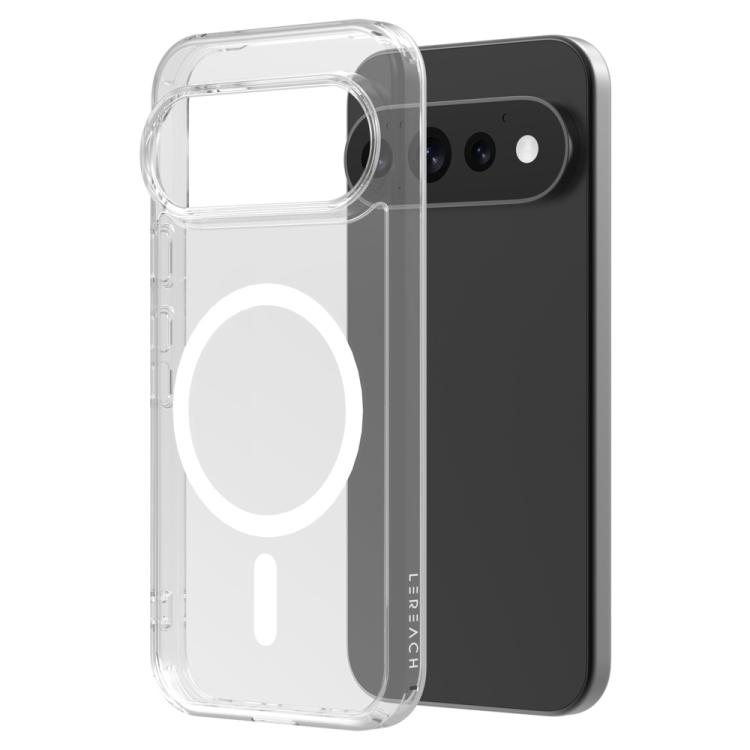 For Google Pixel 11 Pro XL LeReach TOC Clear Series Dual-Composite Armor TPU + Acrylic Shockproof Magnetic Phone Case(Transparent)