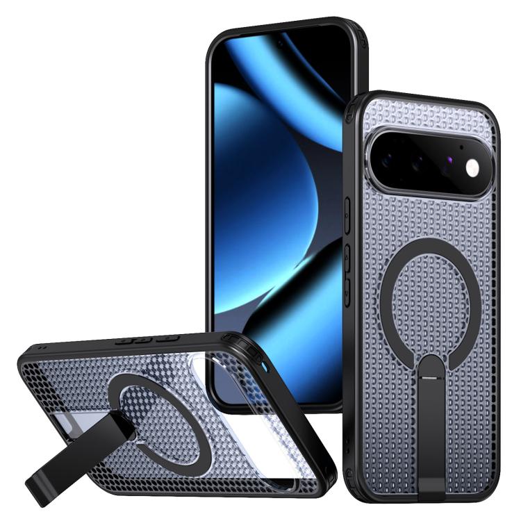 For Google Pixel 11 Pro XL Kalebol Honeycomb Cooling MagSafe Holder Phone Case(Black)