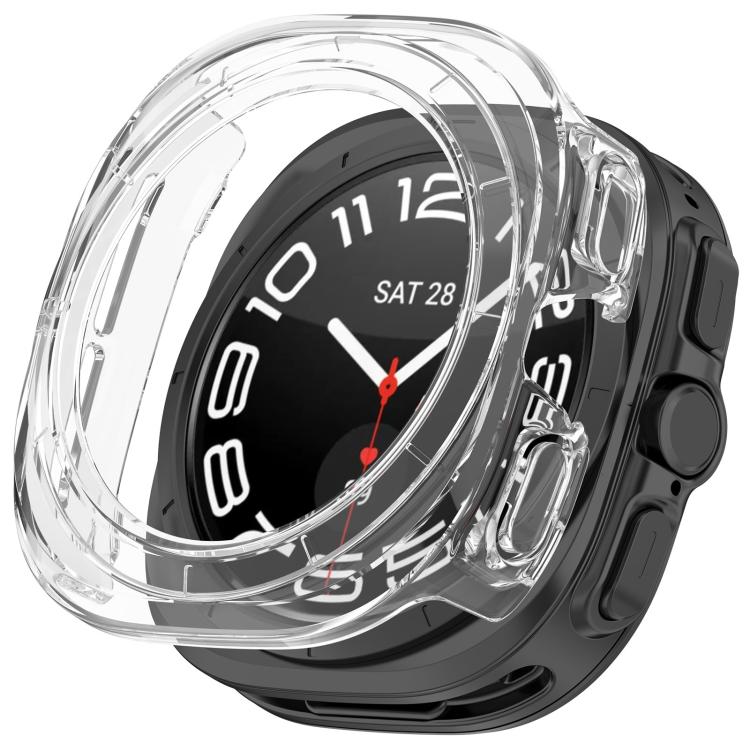 For Galaxy Watch Ultra2 2026 Half Coverage Hollow PC Watch Protective Case(Transparent)