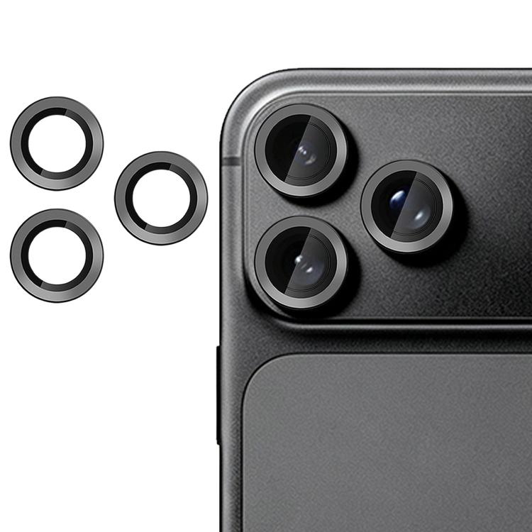For iPhone 18 Pro Kalebol No Flicker Ultra-Thin Individual Camera Lens Tempered Glass Film(Black)