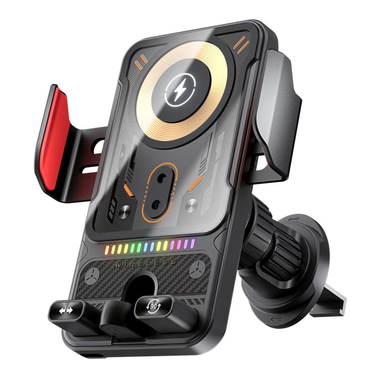 F19 15W Auto-Clamping Wireless Car Charger Mount 3 F19 15W Auto-Clamping Wireless Car Charger Mount