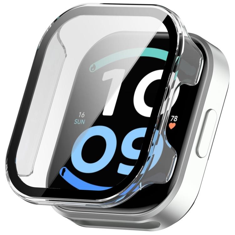 For Redmi Watch 6 Active Tempered Film Integrated PC Watch Protective Case(Transparent)