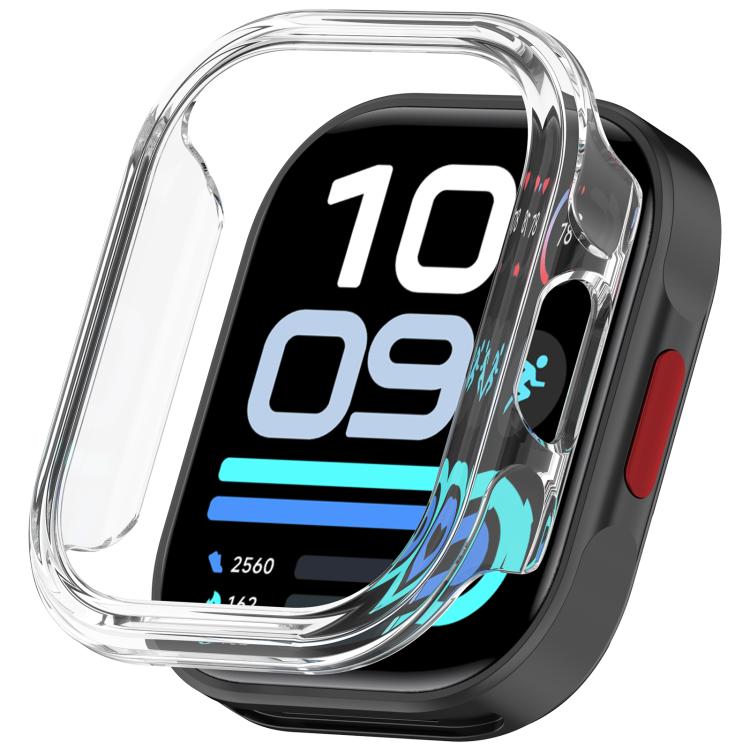 For Redmi Watch 6 Lite Half Coverage Hollow PC Watch Protective Case(Transparent)
