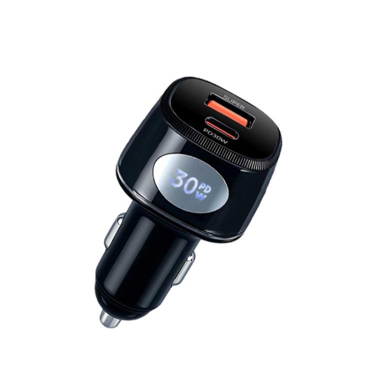P73 55W PD30W+QC25W Full Protocol Car Charger for Mobile Phones / Tablets(Black)
