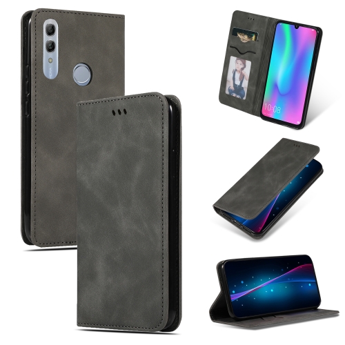

Retro Skin Feel Business Magnetic Horizontal Flip Leather Case for Huawei Honor 10 Lite / Honor 20 Lite / Honor 10i / Honor 20i(Dark Gray)