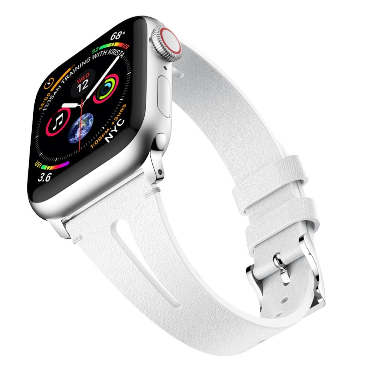 Banda de reloj de muñeca de cuero con forma de gota de agua para Apple Watch
