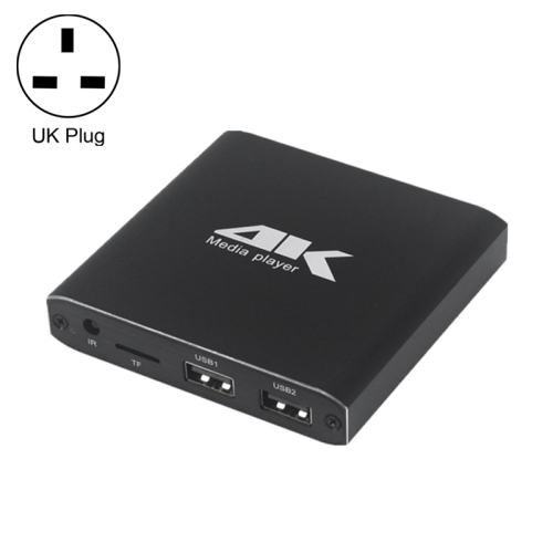 Reproductor multimedia 4K con control remoto, reproductor de MP4 digital  para disco duro de 8 TB/unidad USB/tarjeta TF/H.265 MP4 PPT MKV AVI