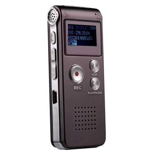 8GB Digital Audio Voice Recorder Rechargeable Dictaphone WAV MP3 Player 