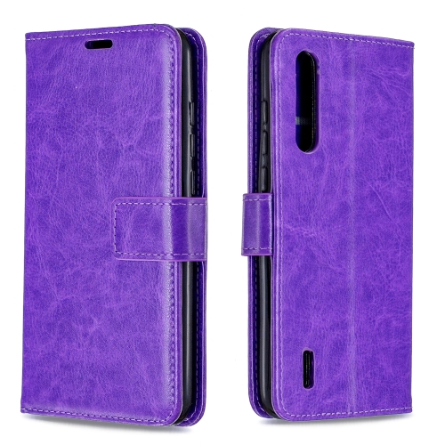 

For Xiaomi Mi 9 Lite / CC9 Crazy Horse Texture Horizontal Flip Leather Case with Holder & Card Slots & Wallet & Photo Frame(Purple)