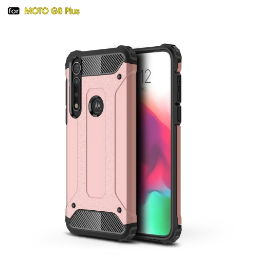 

For Moto G8 Plus Magic Armor TPU + PC Combination Case(Rose Gold)