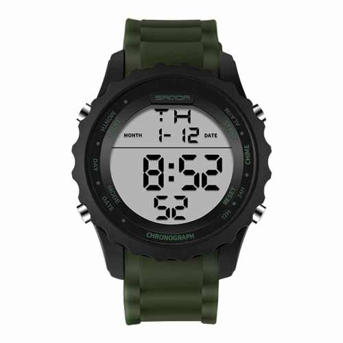 SANDA Digital Watch Men Sports Watches LED Luminous Wrist Watch Boy girl  Electronic watch Waterproof Brand Student Stop watch - AliExpress